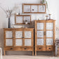 Farmhouse Sideboard Solid Wood Storage Sideboard Buffet with Doors for Dining Room Clearhalo 'buffet_sideboard' 'Buffets & Sideboards' 'furn' 'furn_buffet_sideboard' 'Furniture' 'Kitchen & Dining Furniture' 7349442