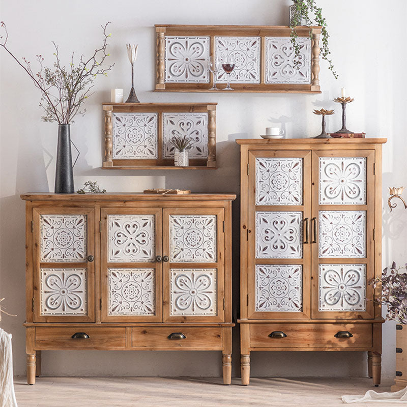 Farmhouse Sideboard Solid Wood Storage Sideboard Buffet with Doors for Dining Room Clearhalo 'buffet_sideboard' 'Buffets & Sideboards' 'furn' 'furn_buffet_sideboard' 'Furniture' 'Kitchen & Dining Furniture' 7349442
