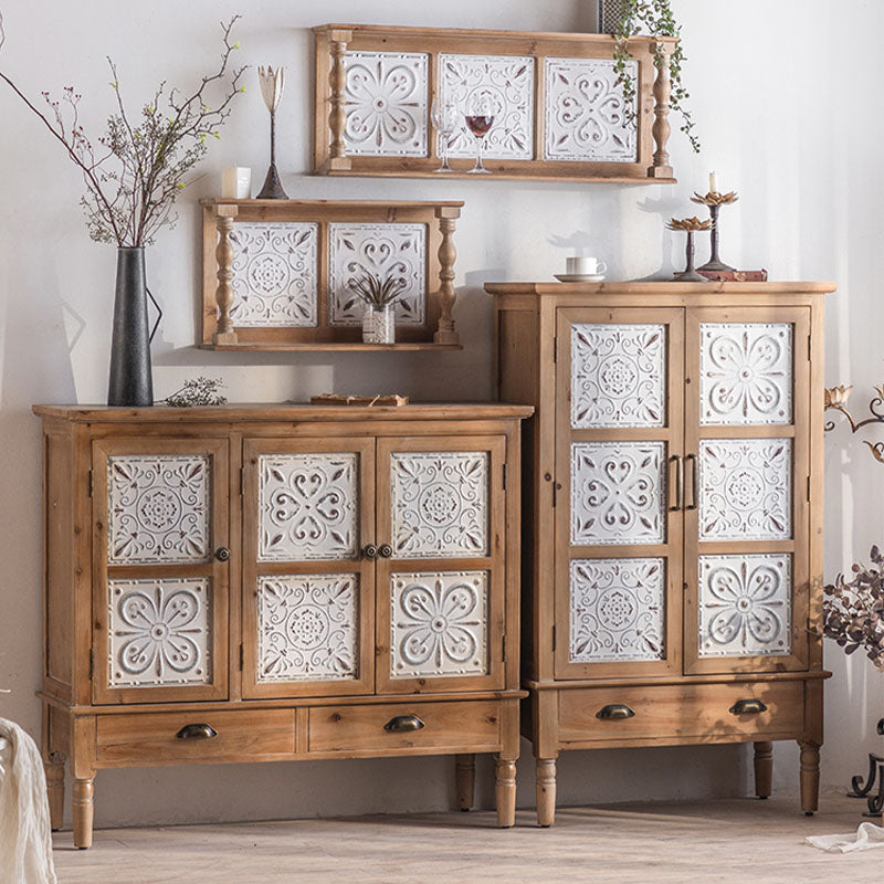 Farmhouse Sideboard Solid Wood Storage Sideboard Buffet with Doors for Dining Room Clearhalo 'buffet_sideboard' 'Buffets & Sideboards' 'furn' 'furn_buffet_sideboard' 'Furniture' 'Kitchen & Dining Furniture' 7349443