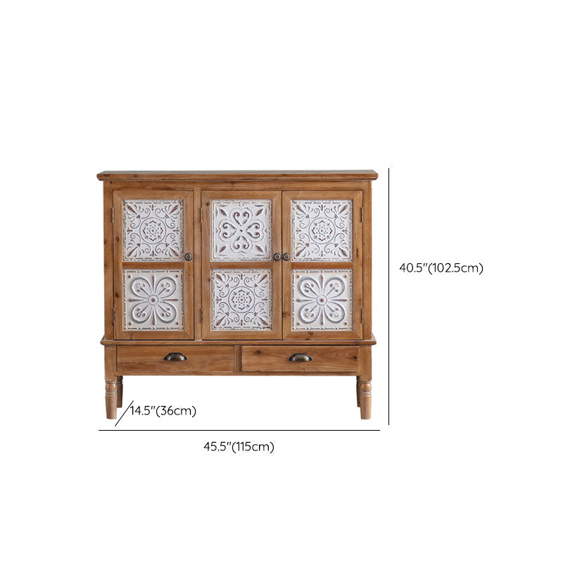 Farmhouse Sideboard Solid Wood Storage Sideboard Buffet with Doors for Dining Room Clearhalo 'buffet_sideboard' 'Buffets & Sideboards' 'furn' 'furn_buffet_sideboard' 'Furniture' 'Kitchen & Dining Furniture' 7349453