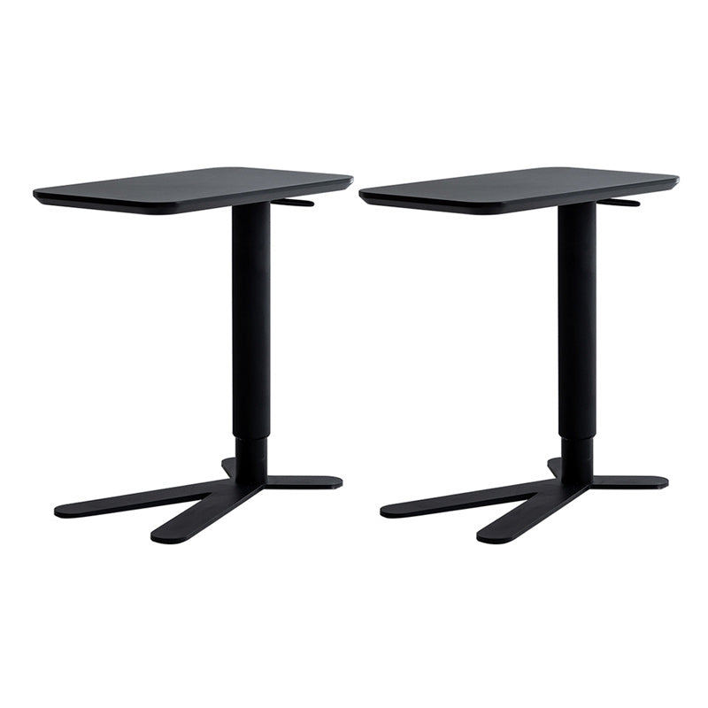 13" Wide Contemporary Corner Table Metal Rectangular Accent Side Table 23.6"L x 13.8"W x 28.7"H Black 2 Clearhalo 'Coffee & Accent Tables' 'End & Side Tables' 'end_side_tables' 'furn' 'furn_end_side_tables' 'Furniture' 'Living Room Furniture' 7349721