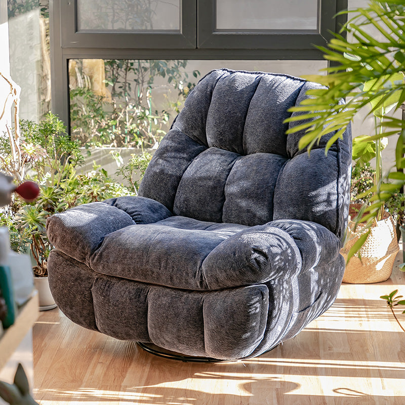 Recliner standard trapuntata di Chenille contemporanea con archiviazione