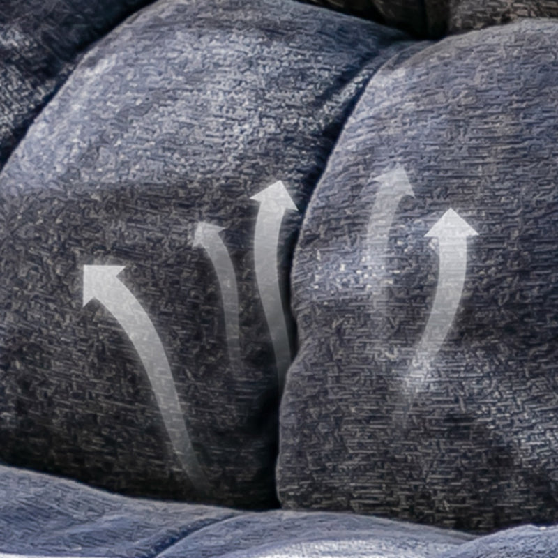 Recliner standard trapuntata di Chenille contemporanea con archiviazione