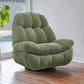 Recliner standard trapuntata di Chenille contemporanea con archiviazione