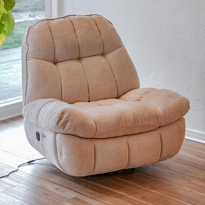 Recliner standard trapuntata di Chenille contemporanea con archiviazione