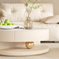 Slate Coffee Table Round Abstract Coffee Cocktail Table with Storage Drawers Clearhalo 'Coffee & Accent Tables' 'Coffee Tables' 'coffee_tables' 'furn' 'furn_coffee_tables' 'Furniture' 'Living Room Furniture' 7349810