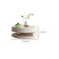 Slate Coffee Table Round Abstract Coffee Cocktail Table with Storage Drawers Clearhalo 'Coffee & Accent Tables' 'Coffee Tables' 'coffee_tables' 'furn' 'furn_coffee_tables' 'Furniture' 'Living Room Furniture' 7349813