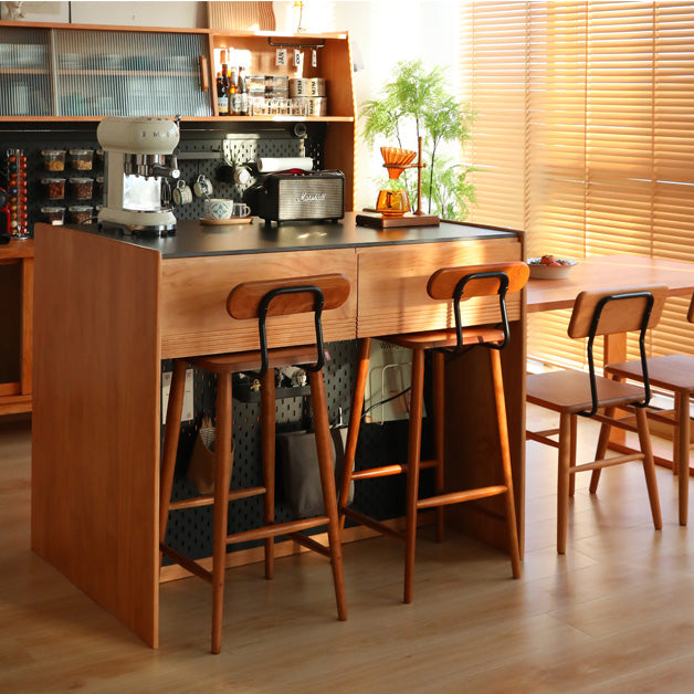 Cucina tavolo da pranzo dell'isola moderna tavolo da pranzo con cassetto