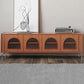 Vintage Cherry Media Console Enclosed Storage TV Stand for Living Room 79"L x 16"W x 25"H Clearhalo 'furn' 'furn_tv_stands_entertainment_centers' 'Furniture' 'Living Room Furniture' 'TV Stands & Entertainment Centers' 'TV Stands & Media Storage Furniture' 'tv_stands_entertainment_centers' 7350562