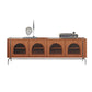 Vintage Cherry Media Console Enclosed Storage TV Stand for Living Room Clearhalo 'furn' 'furn_tv_stands_entertainment_centers' 'Furniture' 'Living Room Furniture' 'TV Stands & Entertainment Centers' 'TV Stands & Media Storage Furniture' 'tv_stands_entertainment_centers' 7350563