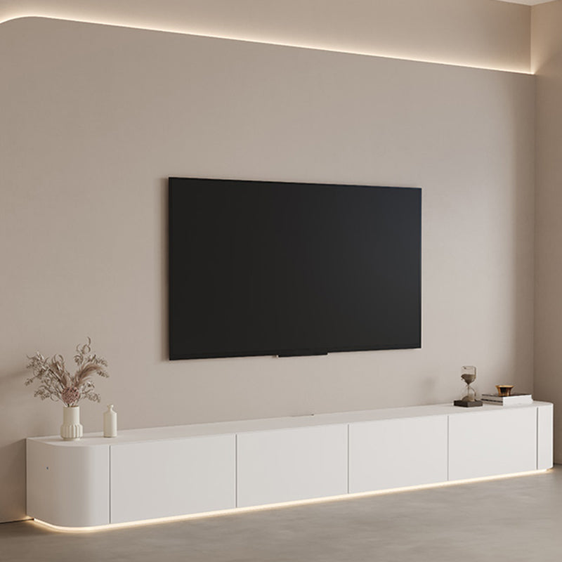 Enclosed Storage Stand Console Scandinavian TV Media Console with Drawers 94.5"L x 16"W x 16.5"H Wood Clearhalo 'furn' 'furn_tv_stands_entertainment_centers' 'Furniture' 'Living Room Furniture' 'TV Stands & Entertainment Centers' 'TV Stands & Media Storage Furniture' 'tv_stands_entertainment_centers' 7350588