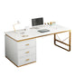 Contemporary 3 Drawers Office Desk Antique Finish Computer Desk Clearhalo 'furn' 'furn_office_desk' 'Furniture' 'Office Desks' 'Office Furniture' 'office_desk' 7350659