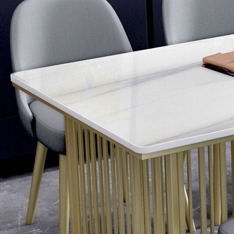 Contemporary Stone Office Desk Rectangular Shape Task Desk with 2 Legs Clearhalo 'furn' 'furn_office_desk' 'Furniture' 'Office Desks' 'Office Furniture' 'office_desk' 7350680