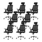 Removable Arms Modern Office Chair No Distressing Ergonomic Desk Chair with Wheels