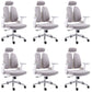 Arms Included Desk Chair Modern Adjustable Seat Height Swivel Chair with Wheels