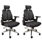 Arms Included Desk Chair Modern Adjustable Seat Height Swivel Chair with Wheels