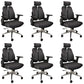 Arms Included Desk Chair Modern Adjustable Seat Height Swivel Chair with Wheels