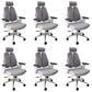 Arms Included Desk Chair Modern Adjustable Seat Height Swivel Chair with Wheels