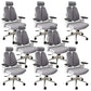 Arms Included Desk Chair Modern Adjustable Seat Height Swivel Chair with Wheels