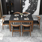 Contemporary Dining Room Dinner Table Solid Wood 4 Legs Dining Table Clearhalo 'Dining Tables & Seating' 'Dining Tables' 'dining_table' 'furn' 'furn_dining_table' 'Furniture' 'Kitchen & Dining Furniture' 7351903