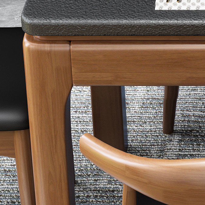 Contemporary Dining Room Dinner Table Solid Wood 4 Legs Dining Table Clearhalo 'Dining Tables & Seating' 'Dining Tables' 'dining_table' 'furn' 'furn_dining_table' 'Furniture' 'Kitchen & Dining Furniture' 7351906
