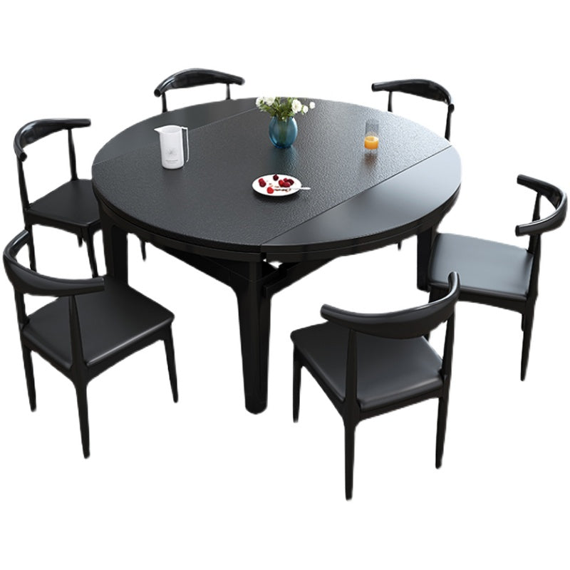Contemporary Kitchen Dinner Table Solid Wood 4 Legs Dining Table