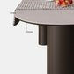 Mesa de comedor moderna de forma libre para el hogar Mesa de comedor blanca con patas con acabado mate