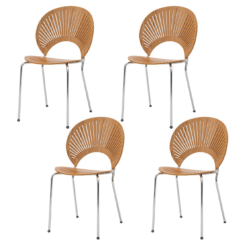 スカンジナビアのダイニングテーブルセットメタルベースのキッチン家具セット付き1/4/5ピース