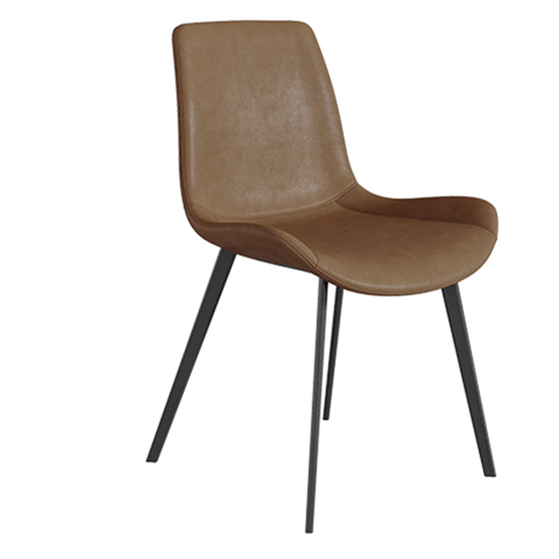 White Stone Dining Table Set with Leather Chairs 3/5 Pcs Modern Dinette Set Clearhalo 'Dining Room Sets' 'Dining Tables & Seating' 'dining_room_set' 'furn' 'furn_dining_room_set' 'Furniture' 'Kitchen & Dining Furniture' 7352060