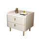 2 Drawers Glam Accent Table Nightstand Antique Finish Night Table