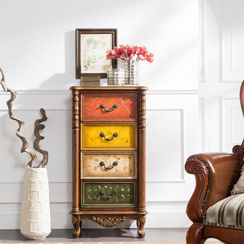 Traditional Vertical Lingerie Chest Wooden Storage Bachelor Chest for Bedroom 22"L x 14"W x 41"H Brown Clearhalo 'Bedroom Furniture' 'Dressers & Chests' 'dressers_chests' 'furn' 'furn_dressers_chests' 'Furniture' 7352156