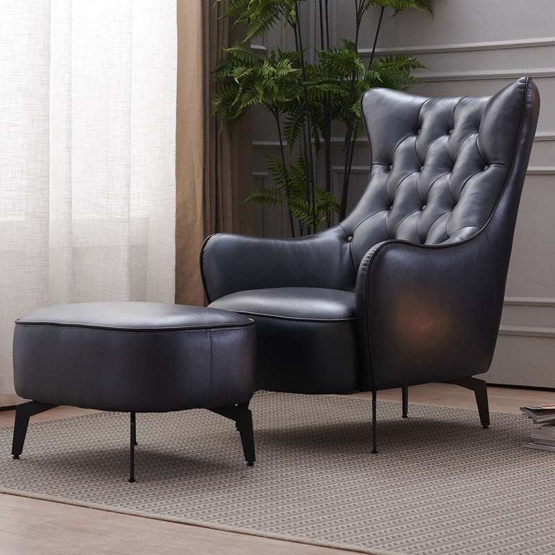 Tufted Cushions Side Chair Arms Included Lounge Chair for Living Room Clearhalo 'Accent Chairs' 'accent_chairs' 'Chairs & Seating' 'furn' 'furn_accent_chairs' 'Furniture' 'Living Room Furniture' 7352400