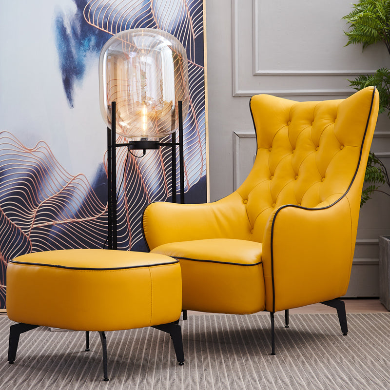 Tufted Cushions Side Chair Arms Included Lounge Chair for Living Room Clearhalo 'Accent Chairs' 'accent_chairs' 'Chairs & Seating' 'furn' 'furn_accent_chairs' 'Furniture' 'Living Room Furniture' 7352404