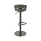 Modern Style Counter Stool Pu Leather Adjustable Height Bar Stool with Footrest Grey 1 Piece Backless Clearhalo 'Bar Furniture' 'Bar Stools' 'bar_stools' 'furn' 'furn_bar_stools' 'Furniture' 'Kitchen & Dining Furniture' 7352786