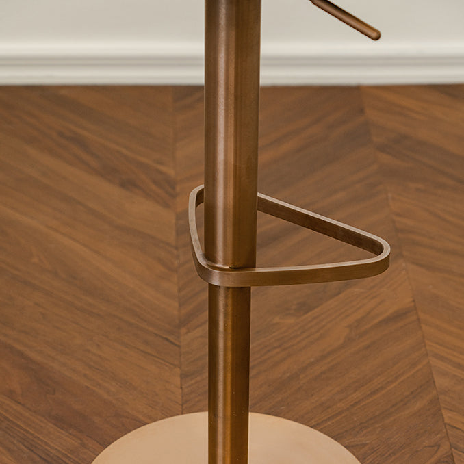 Modern Style Counter Stool Pu Leather Adjustable Height Bar Stool with Footrest Clearhalo 'Bar Furniture' 'Bar Stools' 'bar_stools' 'furn' 'furn_bar_stools' 'Furniture' 'Kitchen & Dining Furniture' 7352800