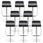 Faux Leather Indoor Counter Chair Contemporary Metal Legs Bar Stools Black 8 Piece Set Clearhalo 'Bar Furniture' 'Bar Stools' 'bar_stools' 'furn' 'furn_bar_stools' 'Furniture' 'Kitchen & Dining Furniture' 7352877