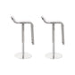 Faux Leather Indoor Counter Chair Contemporary Metal Legs Bar Stools White 2 Piece Set Clearhalo 'Bar Furniture' 'Bar Stools' 'bar_stools' 'furn' 'furn_bar_stools' 'Furniture' 'Kitchen & Dining Furniture' 7352881