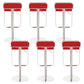 Faux Leather Indoor Counter Chair Contemporary Metal Legs Bar Stools Red 6 Piece Set Clearhalo 'Bar Furniture' 'Bar Stools' 'bar_stools' 'furn' 'furn_bar_stools' 'Furniture' 'Kitchen & Dining Furniture' 7352892