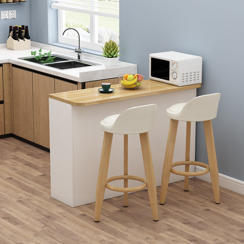 Table à manger de bar de style moderne Table de bar en bois rectangulaire pour la cuisine
