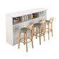 Table à manger de bar de style moderne Table de bar en bois rectangulaire pour la cuisine