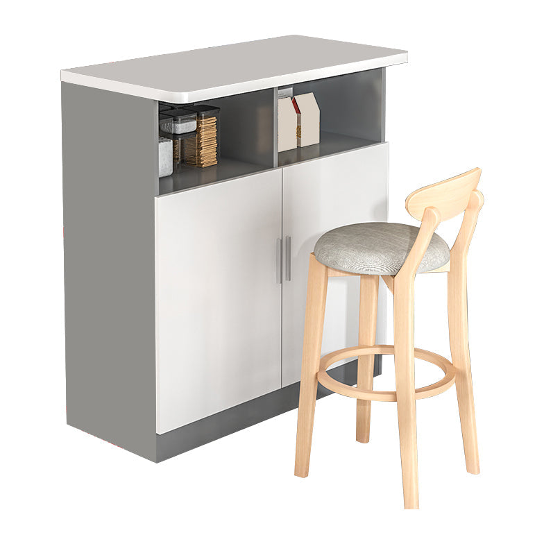Table à manger de bar de style moderne Table de bar en bois rectangulaire pour la cuisine
