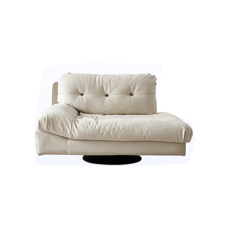 Modern Chaise Square Arms Chaise Lounge Couch for Living Room Beige Clearhalo 'Chairs & Seating' 'Chaise Lounge' 'chaise_lounge' 'furn' 'furn_chaise_lounge' 'Furniture' 'Living Room Furniture' 7353358