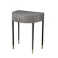 Modern Semicircle Slate Top Table Makeup Vanity with Drawers Clearhalo 'Bedroom Furniture' 'furn' 'furn_makeup_vanities' 'Furniture' 'Makeup Vanities' 'makeup_vanities' 7353659