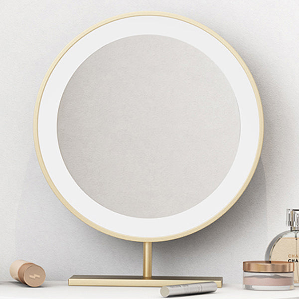 Modern Semicircle Slate Top Table Makeup Vanity with Drawers Clearhalo 'Bedroom Furniture' 'furn' 'furn_makeup_vanities' 'Furniture' 'Makeup Vanities' 'makeup_vanities' 7353666