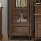 Mid-Century Modern Pine Storage Cabinet Solid Wood Brown Storage Cabinet with Drawer Clearhalo 'Cabinets & Chests' 'cabinets_chests' 'furn' 'furn_cabinets_chests' 'Furniture' 'Living Room Furniture' 7354031