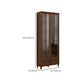 Mid-Century Modern Pine Storage Cabinet Solid Wood Brown Storage Cabinet with Drawer Clearhalo 'Cabinets & Chests' 'cabinets_chests' 'furn' 'furn_cabinets_chests' 'Furniture' 'Living Room Furniture' 7354035