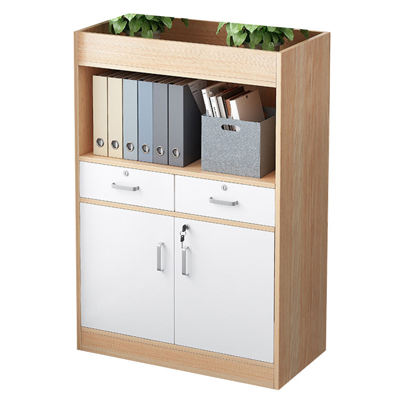 Wood Vertical File Cabinet Modern Storage Shelves File Cabinet with Lock Clearhalo 'Filing Cabinets' 'filling_cabinets' 'furn' 'furn_filling_cabinets' 'Furniture' 'Office Furniture' 7354262