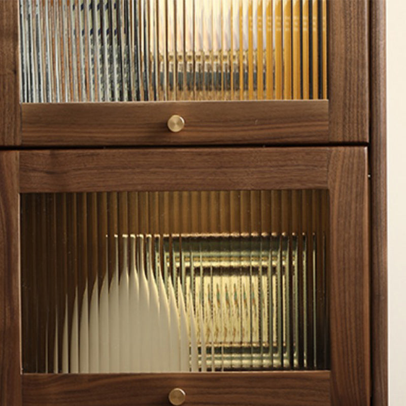 Mitte des Jahrhunderts moderner Walnuss-Lagerschrank Massivholzbrauner Lagerschrank