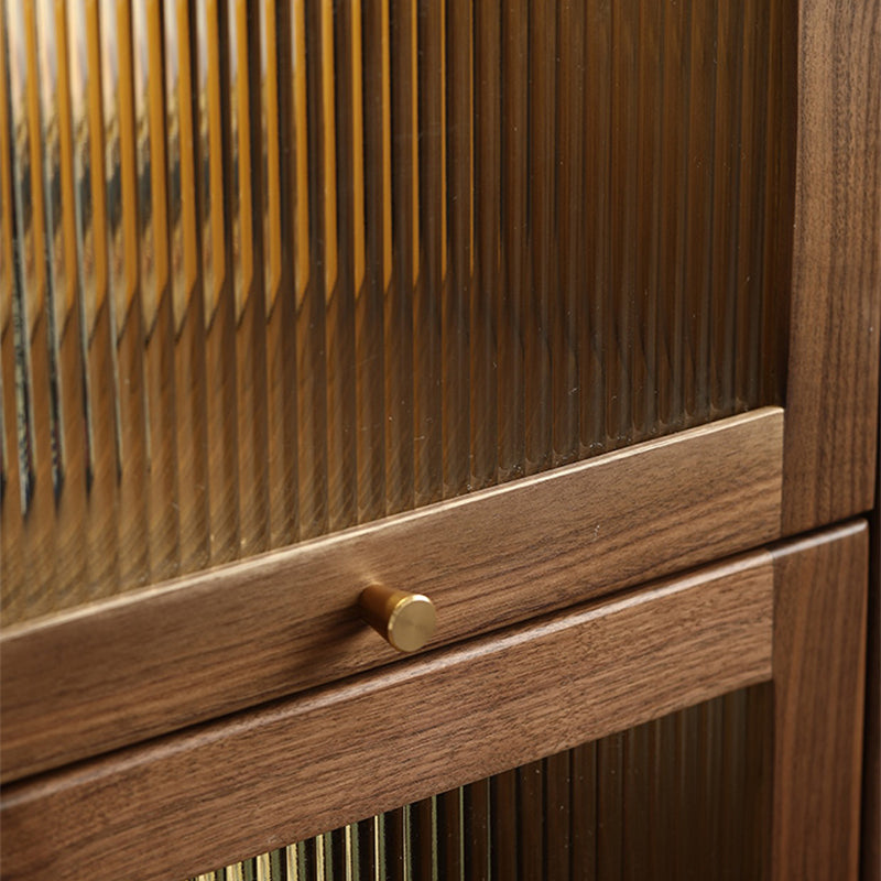 Mitte des Jahrhunderts moderner Walnuss-Lagerschrank Massivholzbrauner Lagerschrank