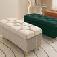 Glam Rectangle Seating Bench Cushioned Backless Entryway and Bedroom Bench